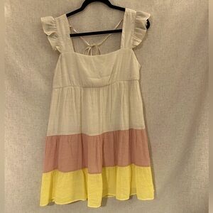 AS U Wish Color Block Sundress Large